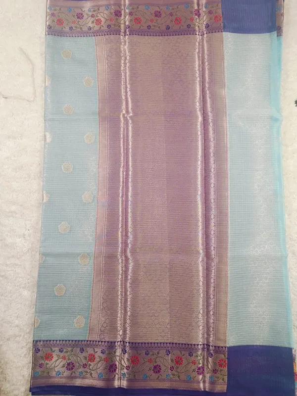 Aqua_Blue_Color_Fancy_Saree