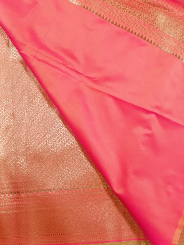 Rich_Dual_Shade_Orange_And_Pink_Color_Fancy_Silk_Saree