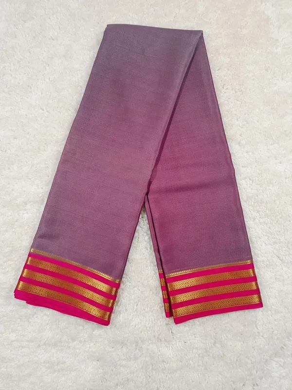 Pure_Mysore_Silk_Saree_In_Elegant_Dual_Shade_Lavender_And_Pink_With_Rich_Zari_Border