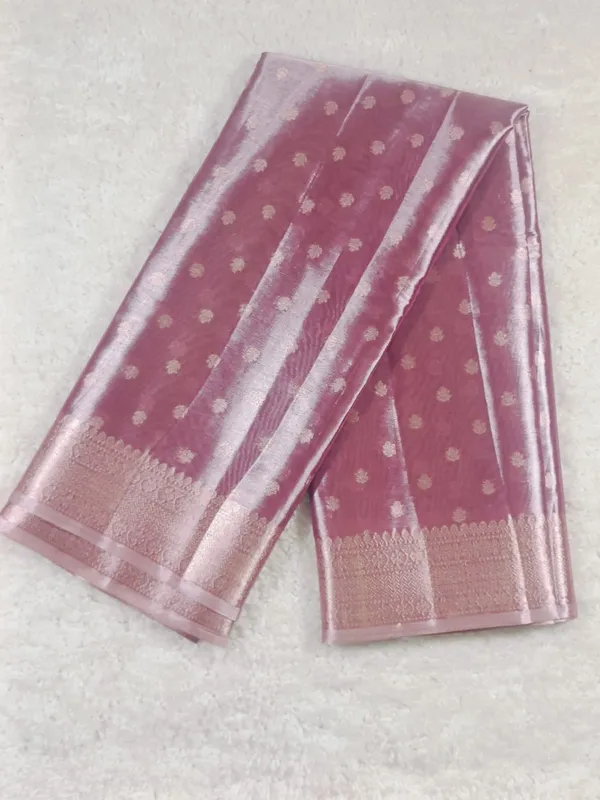 Elegant_Mauve_Pink_Diamond_Tissue_Saree