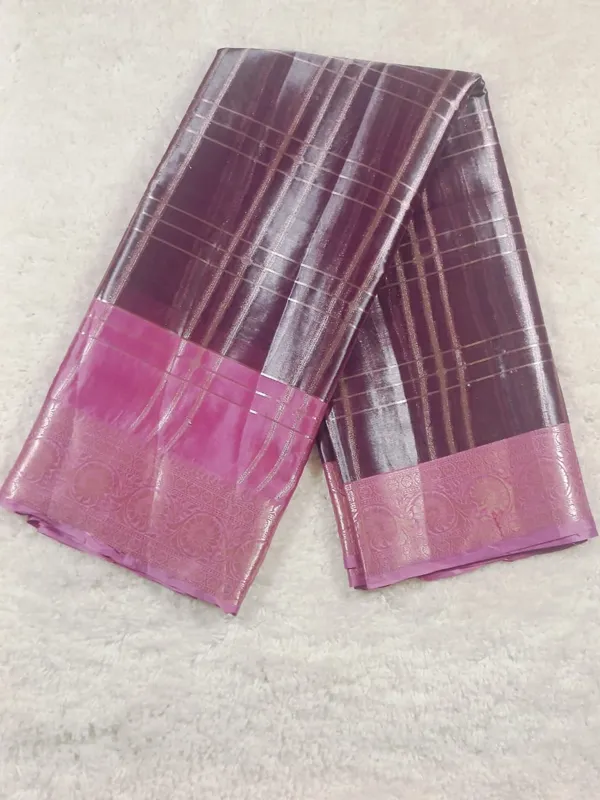 Elegant_Lilac_Diamond_Tissue_Saree