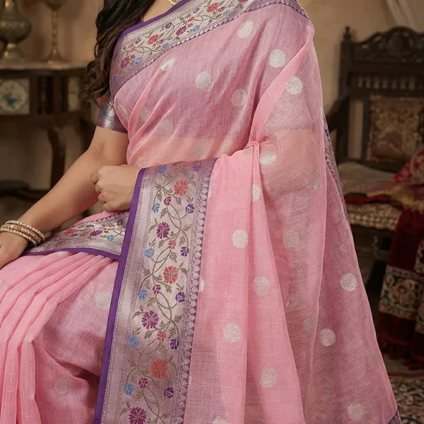 Pink_Color_Fancy_Saree