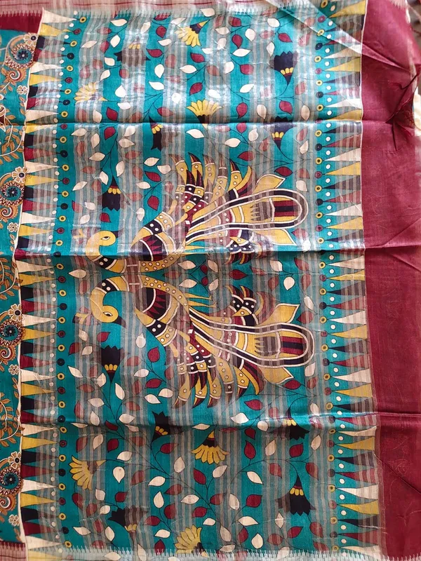 Chanderi_Silk_Kalamkari_Prient_Saree