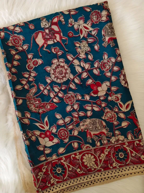 Chanderi_Silk_Kalamkari_Print_Saree