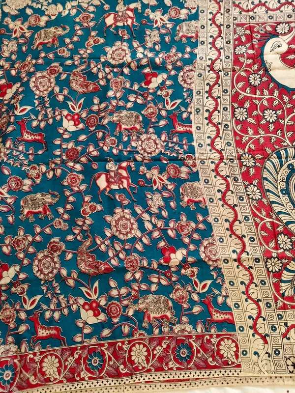 Chanderi_Silk_Kalamkari_Print_Saree