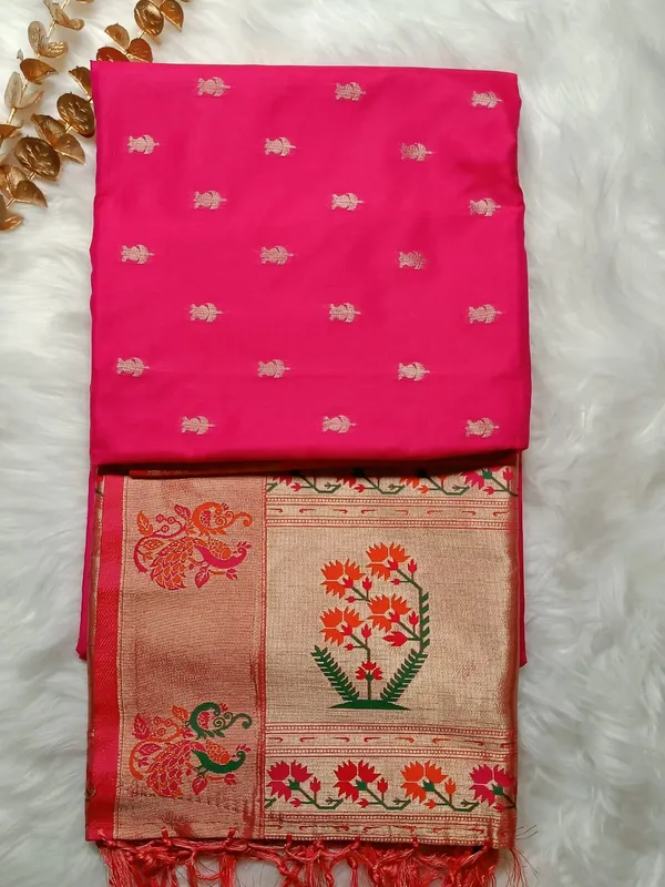 Rani_Pink_Handloom_Banarasi_Saree.