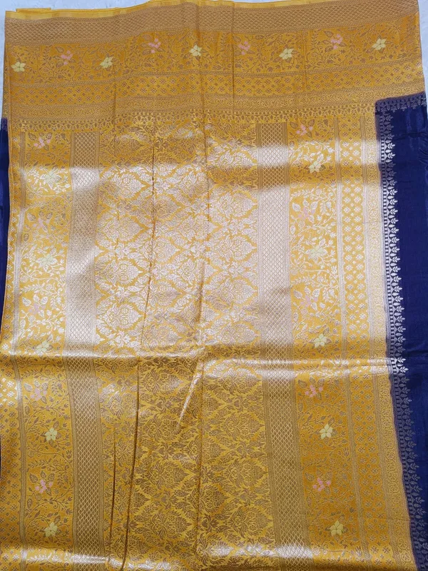 Royal_Violet_And_Mustard_Yellow_Banarasi_Handloom_Saree