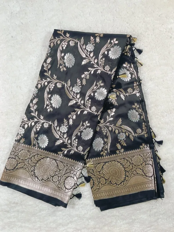 Elegant_Black_Banaras_Premium_Katan_Tilfi_Saree
