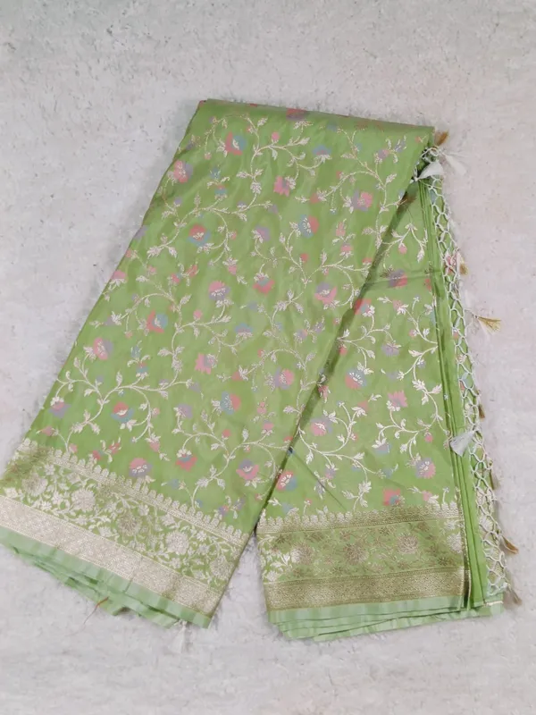 Elegant_Light_Green_Banaras_Premium_Katan_Tilfi_Silk_Saree