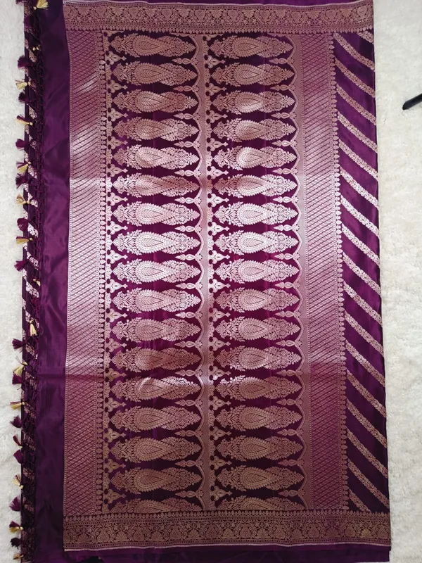 Plum_Purple_Banaras_Premium_Katan_Tilfi_Silk_Saree