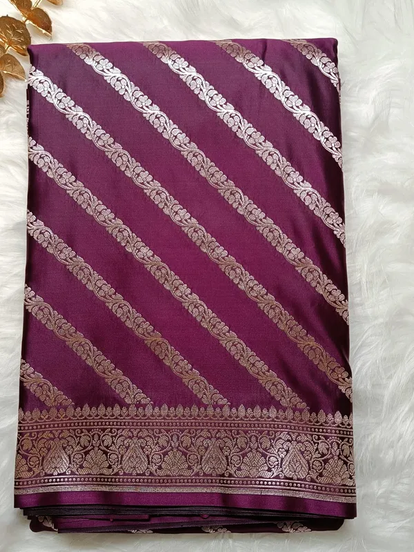 Plum_Purple_Banaras_Premium_Katan_Tilfi_Silk_Saree