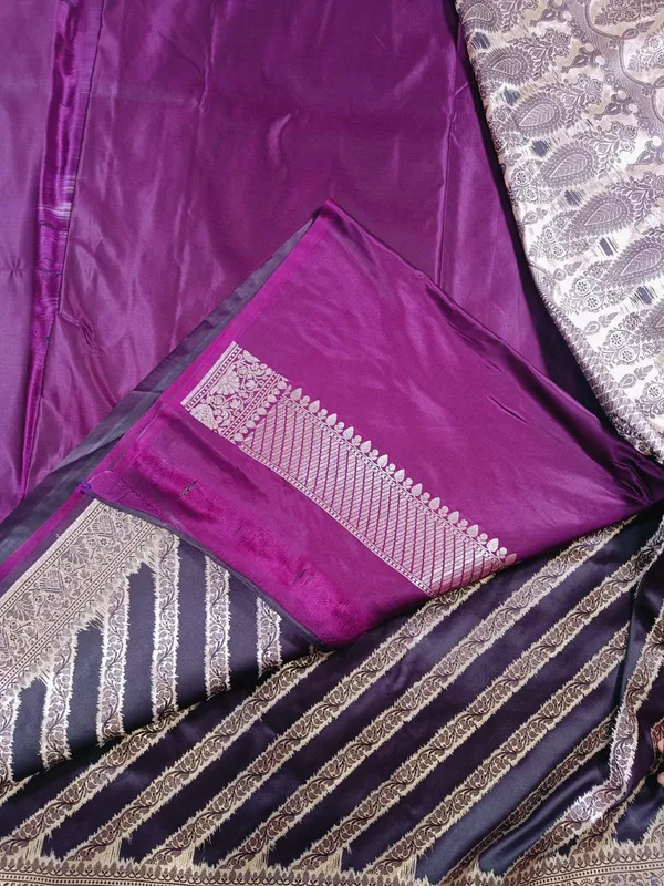 Plum_Purple_Banaras_Premium_Katan_Tilfi_Silk_Saree