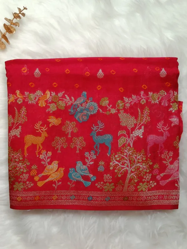 Red_Georgette_Art_Saree