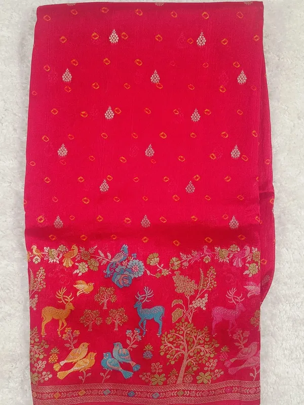 Red_Georgette_Art_Saree