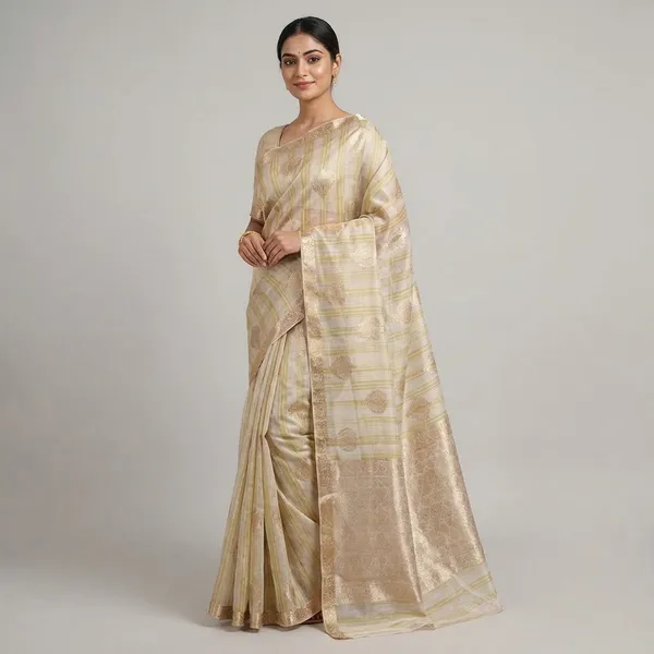 Elegant_Lemon_Yellow_Kota_Saree_With_Gold_Zari_Butti_And_Rich_Pallu_For_Women