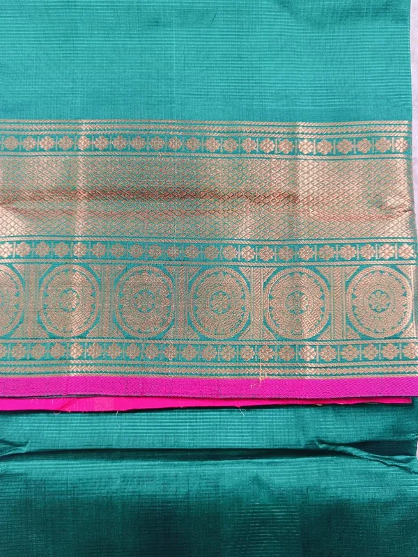Green_And_Pink_Color_Mangalagiri_Saree