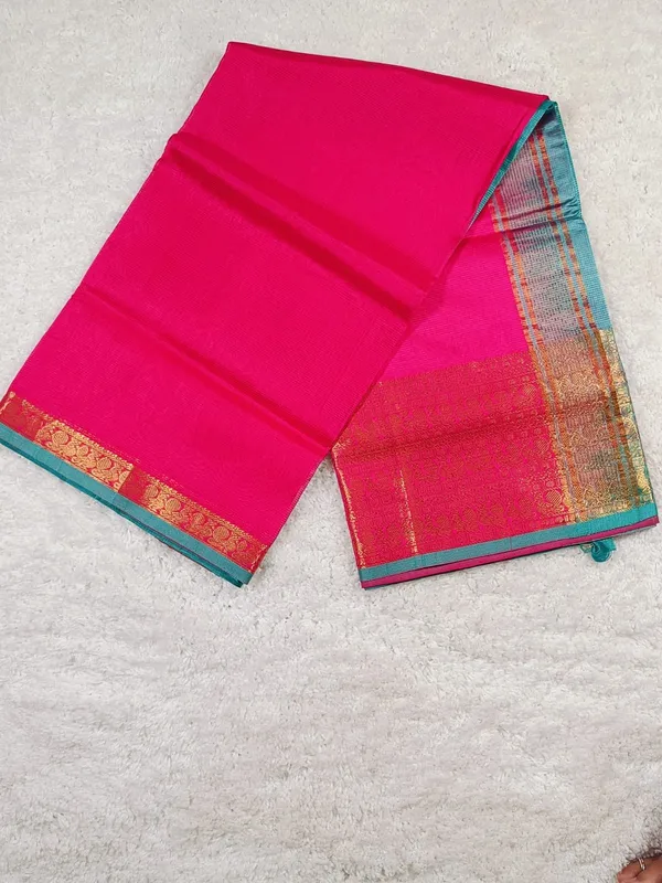 Pink_And_Sea_Green_Mangalgiri_Saree