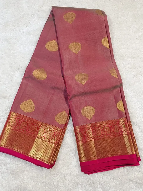 Elegant_Rose_Pink_Mangalagiri_Handloom_Silk_Saree
