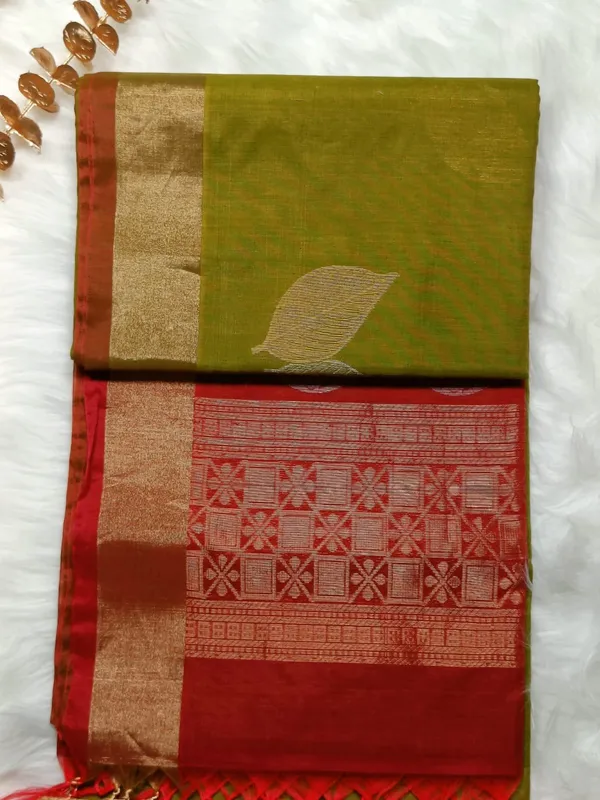 Olive_Green_Uppda_Silk_Saree