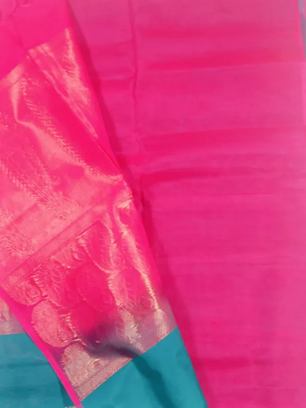 Teal_Blue_And_Pink_Uppada_Handloom_Silk_Saree
