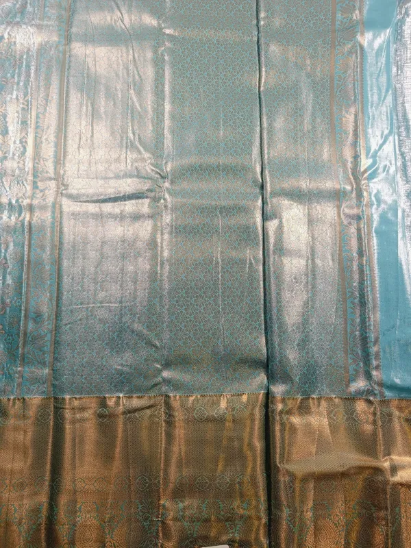 Sea_Blue_Semi_Kanchipuram_Silk_Saree,