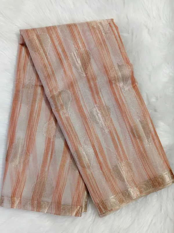 Elegant_Peach_Kota_Saree_With_Zari_Stripes_And_Rich_Border_For_Women