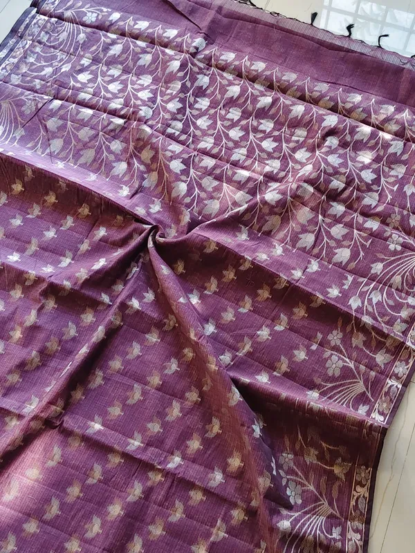 Elegant_Wine_Purple_Kota_Doria_Saree_With_Zari_Weaving_For_Women