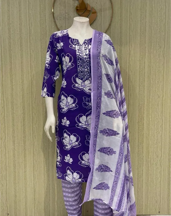 Purple_Floral_Printed_Ethnic_Salwar_Suit_Set_with_Dupatta