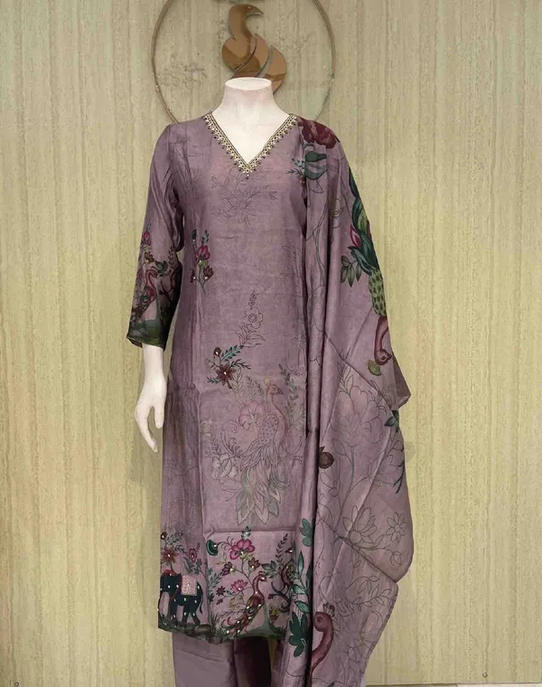 Mauve_Cotton_Premium_Kurta_Set_For_Women