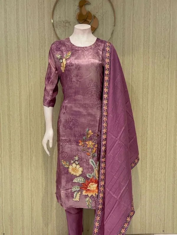 Purple_Cotton_Premium_Kurta_Set_For_Women