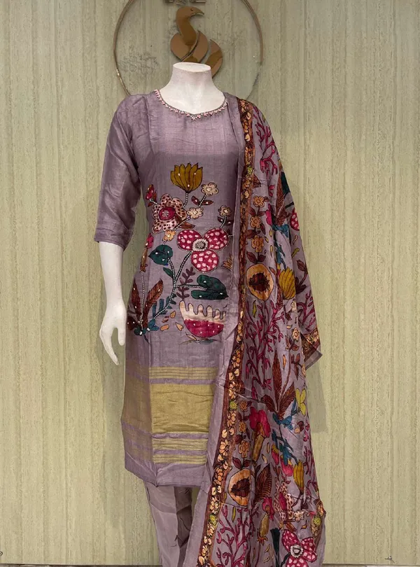 Purple_Cotton_Premium_Kurta_Set_For_Women