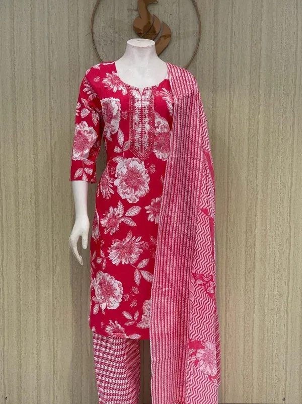Red_Floral_Printed_Cotton_Salwar_Suit_Set_with_Dupatta
