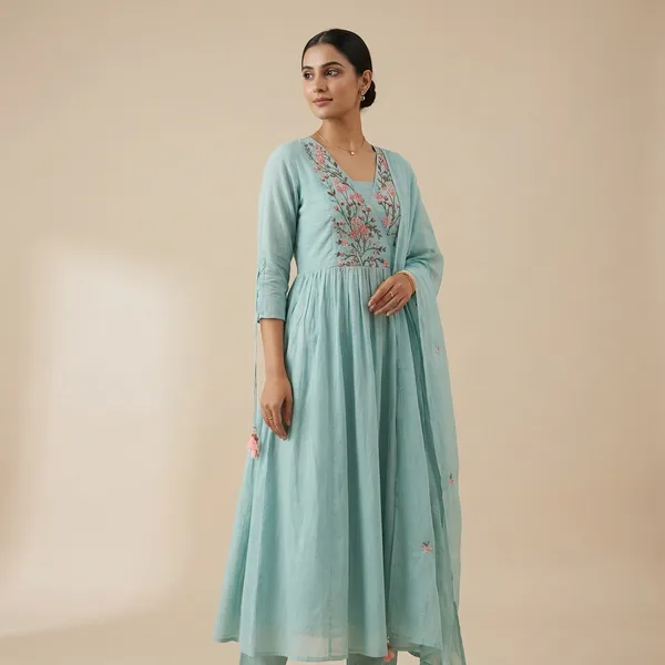 Aqua_Blue_Floral_Embroidered_Anarkali_Dress