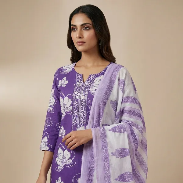 Purple_Floral_Printed_Ethnic_Salwar_Suit_Set_with_Dupatta