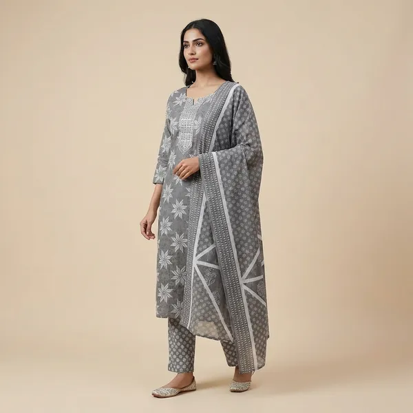 Grey_Block_Printed_Cotton_Suit_Set_with_Embroidered_Neckline