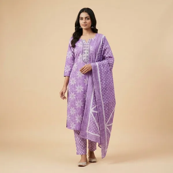 Purple_Chikankari_Embroidered_Cotton_Suit_Set_with_Dupatta