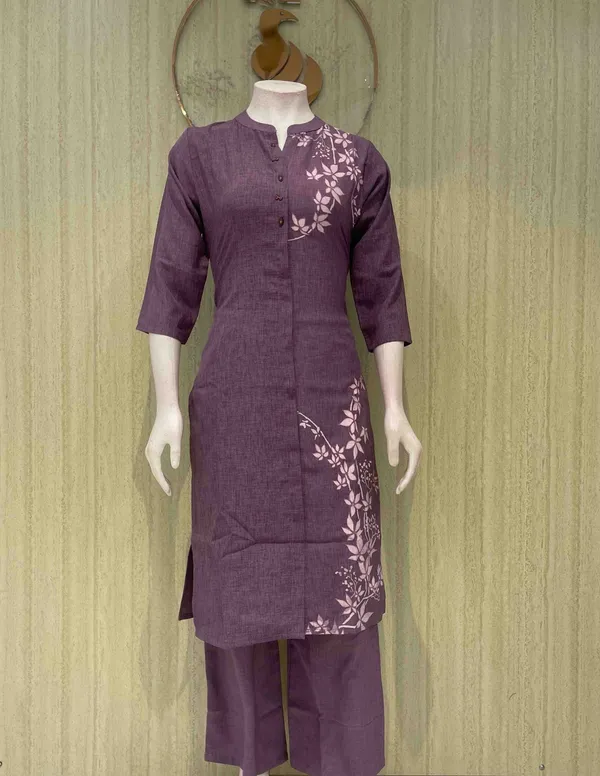 Purple_Cotton_Premium_Kurta_Set_For_Women