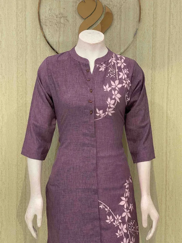 Purple_Cotton_Premium_Kurta_Set_For_Women