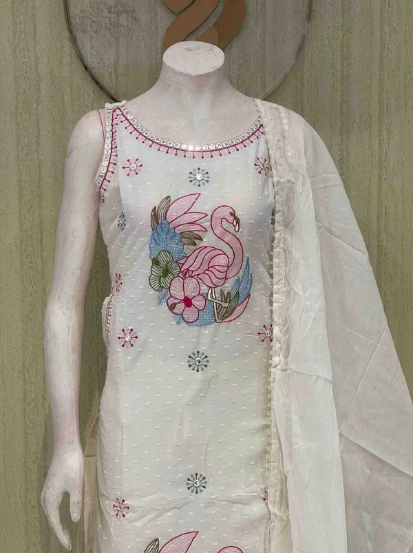 White_Cotton_Premium_Kurta_Set_For_Women