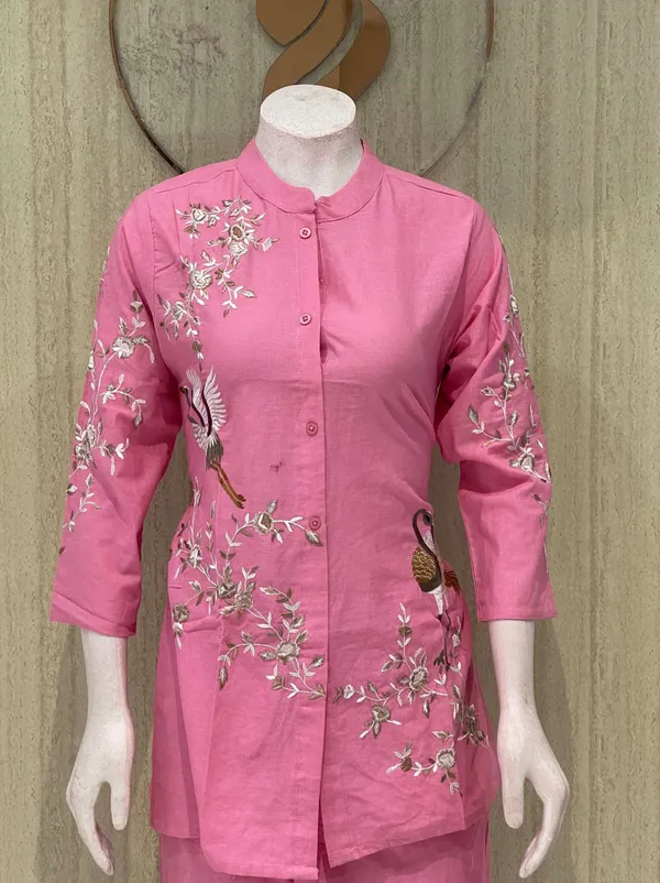 Pink_Cotton_Premium_Kurta_Set_For_Women