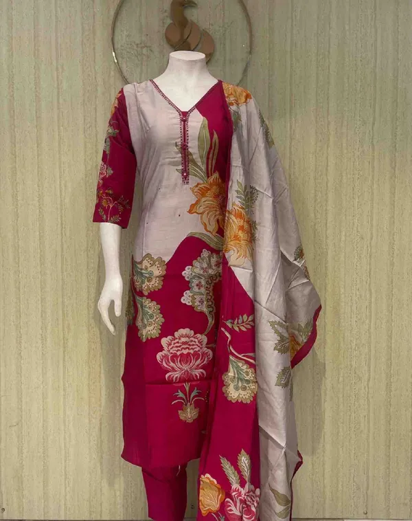 Lavender_Cotton_Premium_Kurta_Set_For_Women