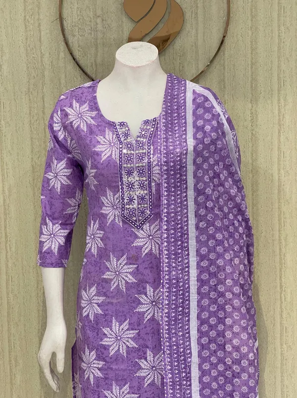 Purple_Chikankari_Embroidered_Cotton_Suit_Set_with_Dupatta