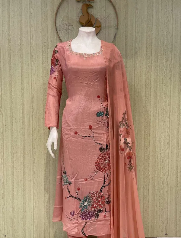 Pink_Cotton_Premium_Kurta_Set_For_Women