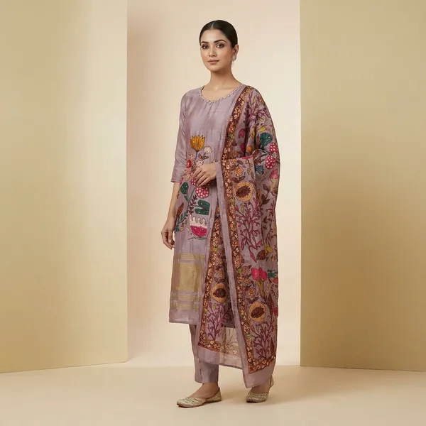 Purple_Cotton_Premium_Kurta_Set_For_Women
