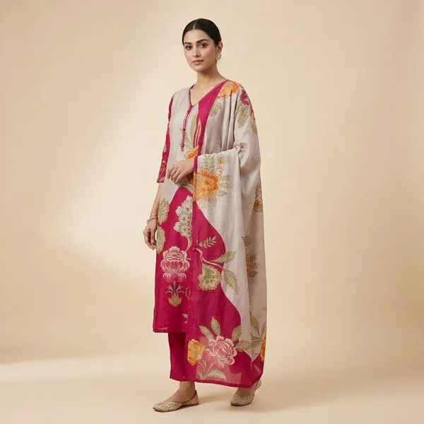 Lavender_Cotton_Premium_Kurta_Set_For_Women