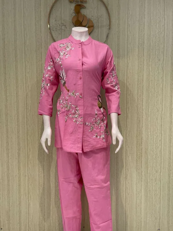Pink_Cotton_Premium_Kurta_Set_For_Women