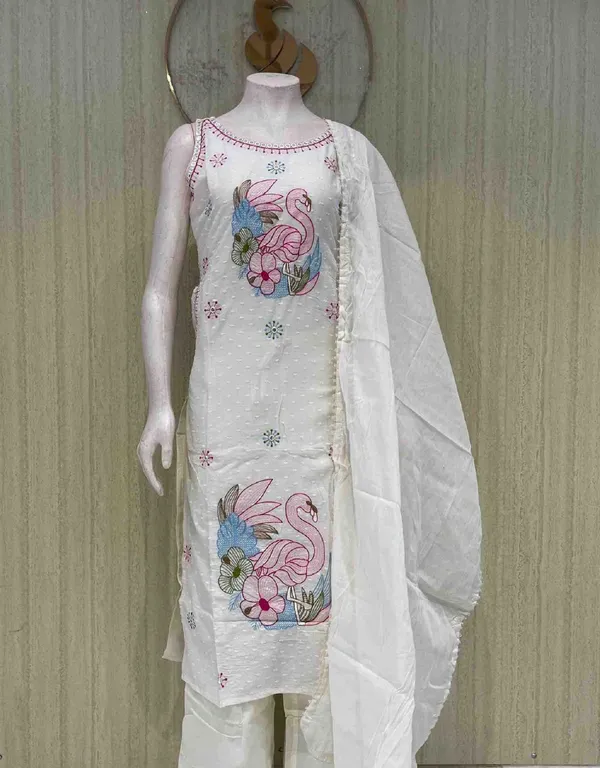 White_Cotton_Premium_Kurta_Set_For_Women