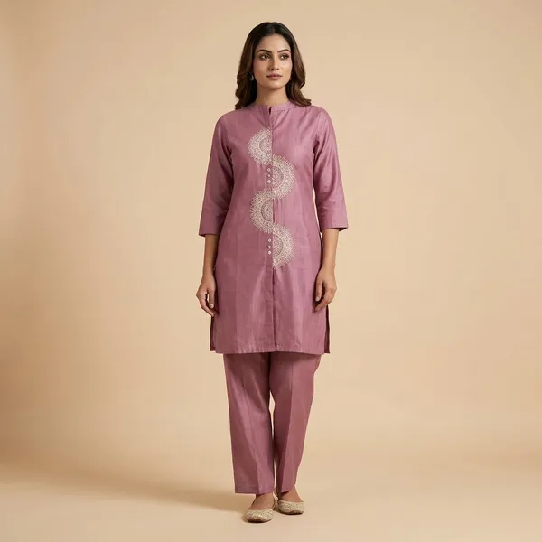 Lavender_Cotton_Premium_Kurta_Set_For_Women
