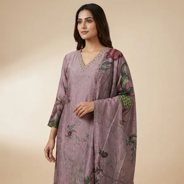 Mauve_Cotton_Premium_Kurta_Set_For_Women