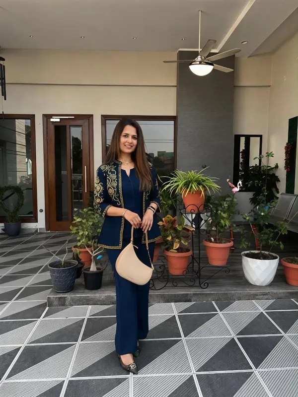 Blue_Cotton_Flex_Embroidered_Co-Ord_Set_for_Women_|_Designer_Jacket_Style_Outfit